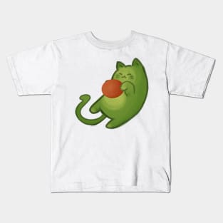 avocado cat Kids T-Shirt